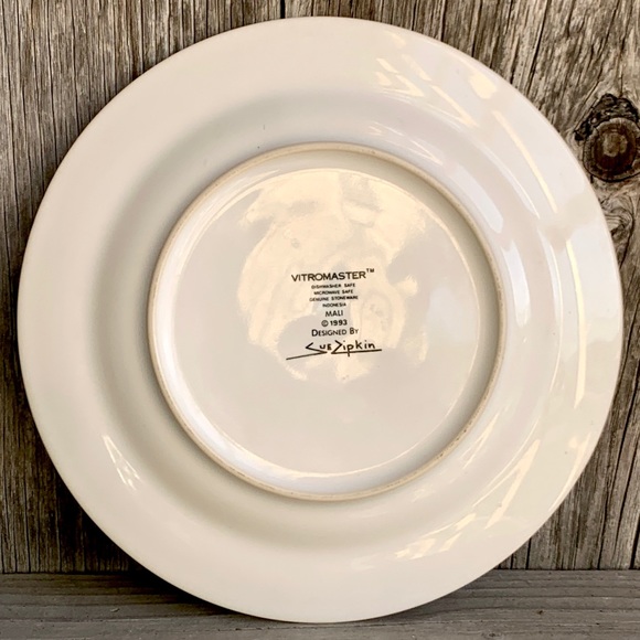 Vintage Retired VITROMASTER MALI by Sue Zipkin Salad Plqte Replacement 1993 - Picture 6 of 9